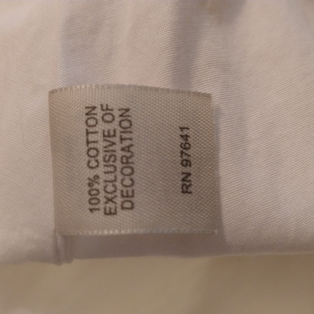 J Jill white cotton skirt with button embellishments Sz XS - Picture 8 of 9